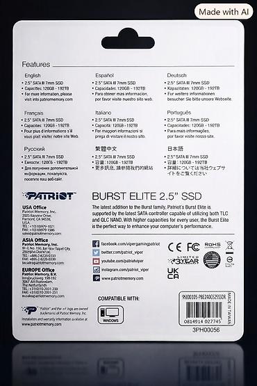 2 5 sata hdd: Daxili SSD disk Patriot Memory, 240 GB, 2.5", Yeni — 2