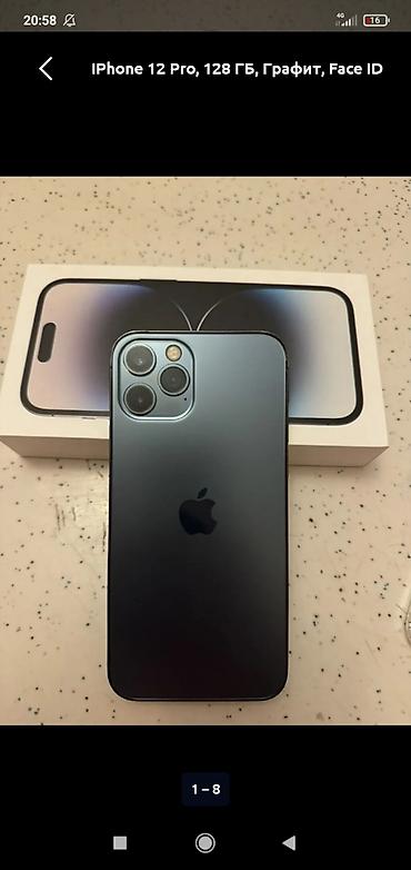 apple ipad pro: IPhone 12 Pro, 128 GB, Graphite, Face ID — 8