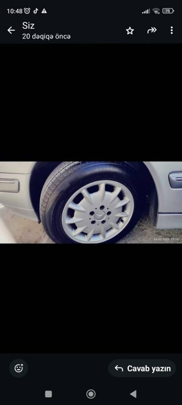 volkswagen r17: İşlənmiş Disk təkər Mercedes-Benz 165 / 65 / R 16, 5 Boltlu