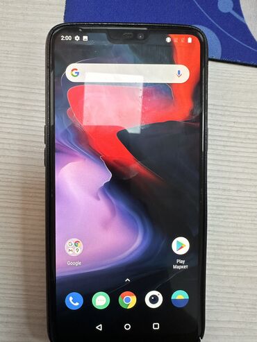 OnePlus: OnePlus 6, Б/у, 128 ГБ, цвет - Черный, 2 SIM