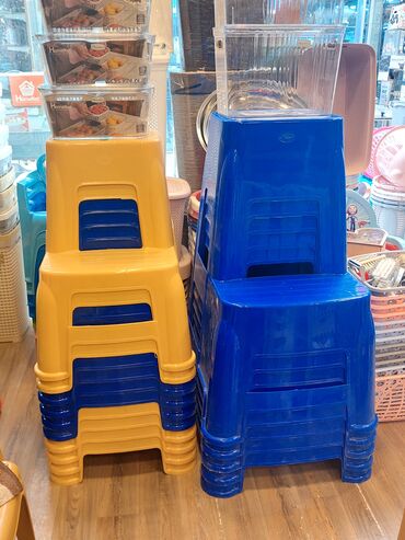 Tamet: Plastik iki pilləli pilləkən-taburet - Material: dayanıqlı qalın — 6