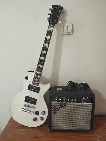 fender: Электрогитара Gibson реплика + комбик оригинал Fender Frontman 15G — 1