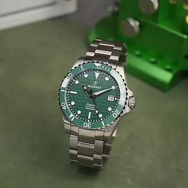 Ručni satovi: Boderry BDA007T SEATURTLE OCEAN - 40mm - Zelena - Titanium — 6