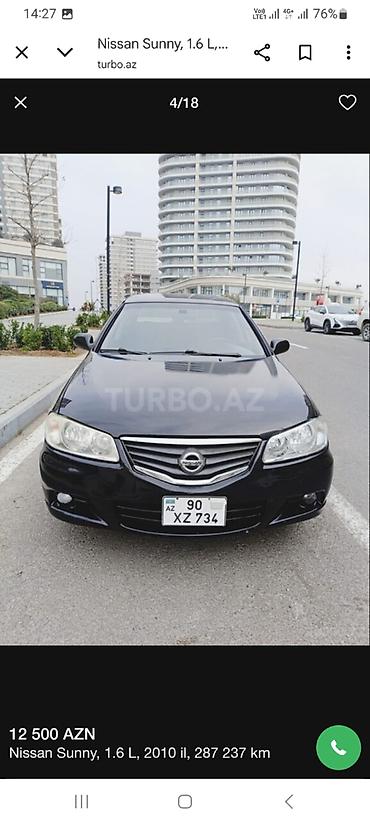 Nissan: Nissan Sunny: 1.6 l | 2010 il Sedan — 17