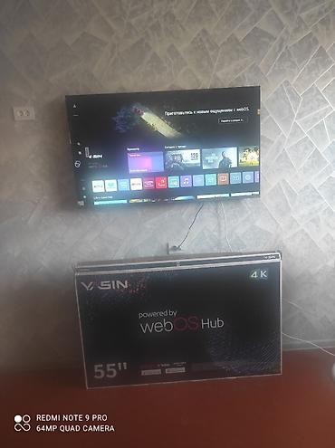 Телевизоры: Телевизор Smart TV с крупной диагональю (около 55–65"), тонкими — 68