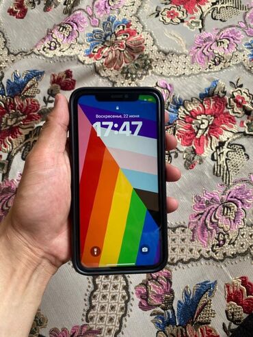 старые айфоны купить: IPhone 11, Б/у, 128 ГБ, Белый, Чехол, 76 %