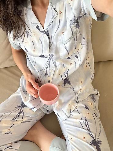 Пижамы: Легкая и дышащая ткань на самые жаркие дни лета 100% натуральная — 3