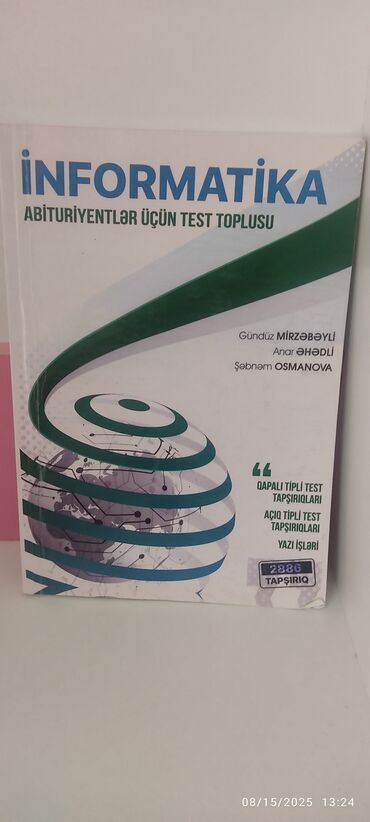 informatika 10: Abituriyentlər üçün "İnformatika" fənnindən test tapşırıqları toplusu