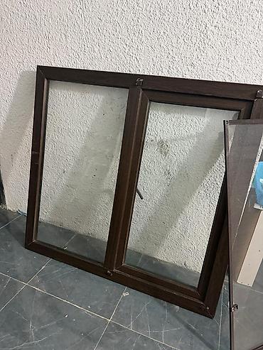 İşlənmiş İkiqat şüşə paketi Plastik pəncərə, Еni: 140 sm, Uzunluğu: 130 sm