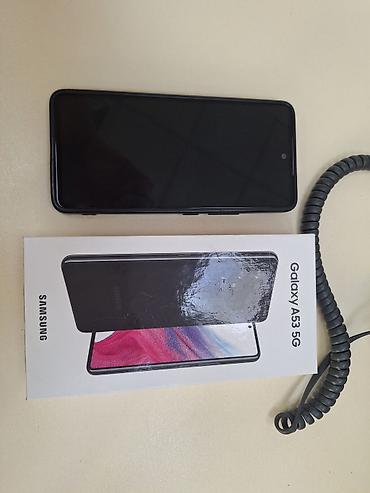 Samsung: Samsung Galaxy A53 5G, Б/у, 128 ГБ, цвет - Черный, 2 SIM — 5