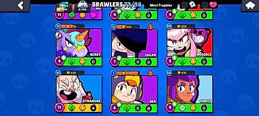 Digər bijuteriyalar: Brawl Stars oyunu üçün oyun hesabı - Kupa: 41,496 - Klublar, dostlar — 4