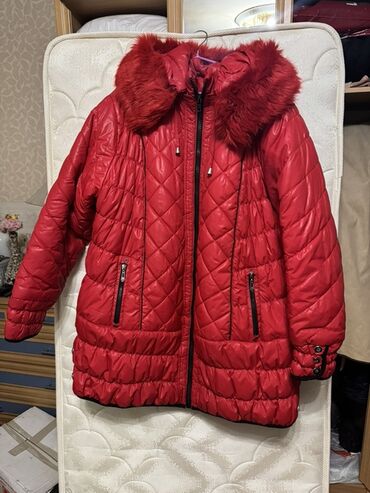 пуховики женские бу: Пуховик, Кабып тигилген, 8XL (EU 56), 9XL (EU 58)