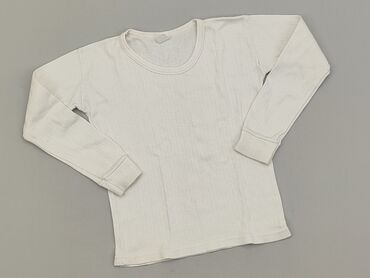 biały sweterek do chrztu: Sweatshirt, 4-5 years, 104-110 cm, condition - Good