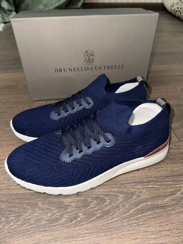 вечерняя обувь: Мужские кроссовки, 43, Brunello Cucinelli, Новый, цвет - Синий, Самовывоз, Платная доставка