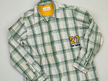 Koszula 9 lat, stan - Dobry, wzór - Kratka, kolor - Zielony