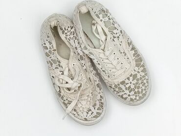jakie buty do srebrnej sukienki: H&M, Sneakersy damskie, 35, stan - Dobry