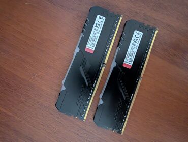 Оперативная память (RAM): Оперативная память, Б/у, Kingston Fury, 16 ГБ, DDR4, 3200 МГц, Для ПК