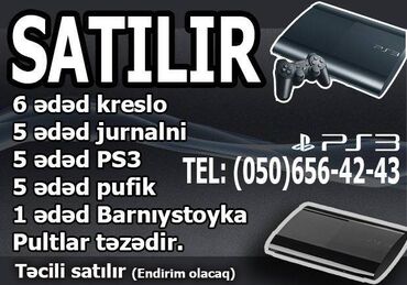 monitör ikinci el: Ps3 avadanlıqları satılır əla vəziyyətdə şəkildə yazılanlar hamısı var
