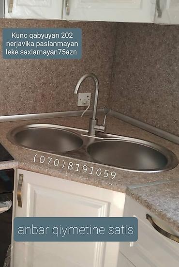 Santexnika: 🔥 iki gozlu mətbəx çanagi nerjavika rahat temizlenen lekə saxlamayan — 3