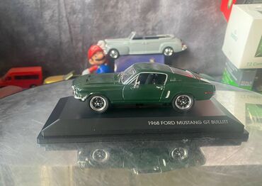 Avtomobil modelləri: Коллекционная модель Ford Mustang GT Bullit darkgreen 1968 Steve — 10