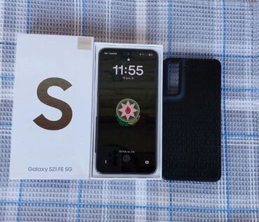 Mobil telefonlar: Samsung Galaxy S21 FE, rəng - Boz, Barmaq izi