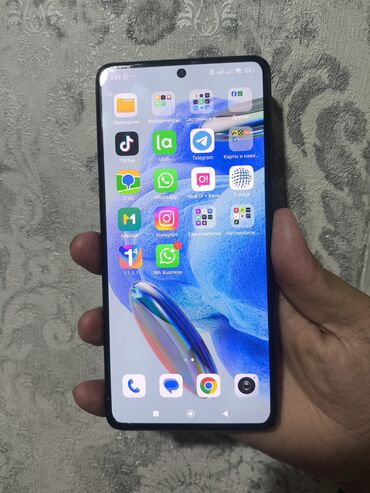 ноут 12: Redmi, Redmi Note 12 Pro Plus, Б/у, 256 ГБ, цвет - Черный, 2 SIM
