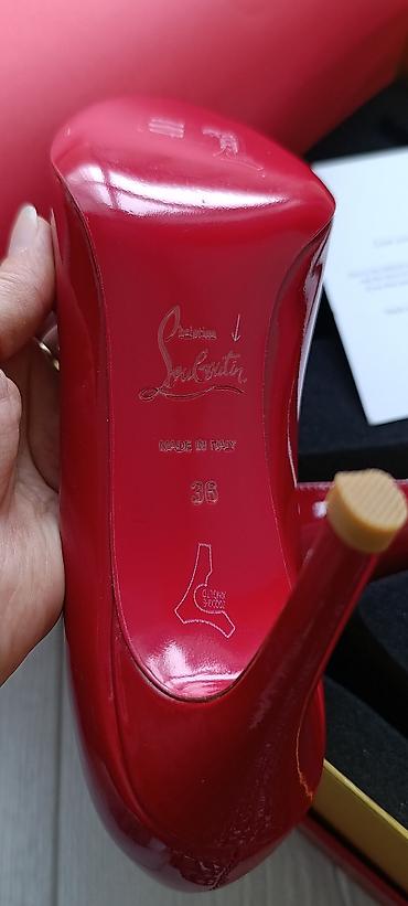 pari: Туфли-лодочки Christian Louboutin, красный лак - Классическая модель — 5