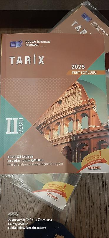 Testlər: Məhsul: “Tarix 2025 – Test Toplusu”, II hissə Nəşriyyat/İnstitut — 1