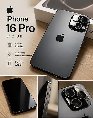 ayfon 14 puro: IPhone 16 Pro, 512 GB, Qara, Face ID — 1
