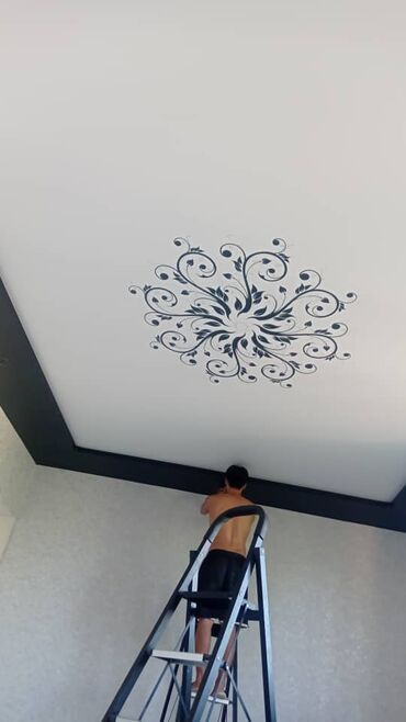 Натяжной потолок: Натяжной потолок Глянцевое, Матовое, 3D потолки Бесплатный замер, Гарантия, Монтаж — 16