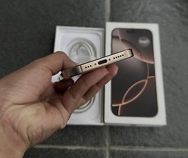 iphone se3: IPhone 16 Pro, 256 GB, White Titanium, Zəmanət, Simsiz şarj, Face ID — 4
