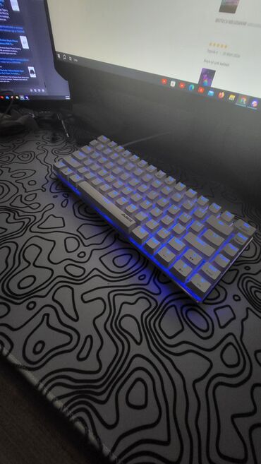 klaviatura gaming: Blue switch 75% gaming keyboard Marka: ajaaz Switch: Blue Led: ancaq