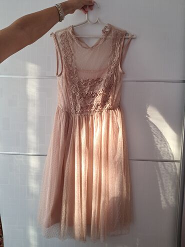srebrne haljine slike: M (EU 38), color - Pink, Evening, With the straps