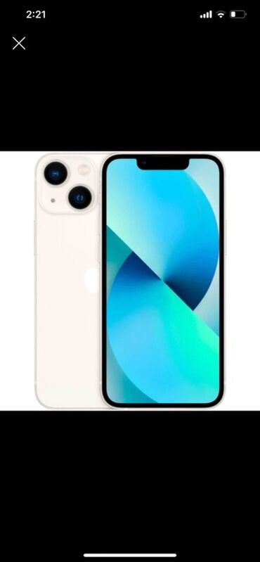 iphone 13 mini irşad: IPhone 13 mini, 128 GB, Starlight, Zəmanət, Simsiz şarj, Face ID