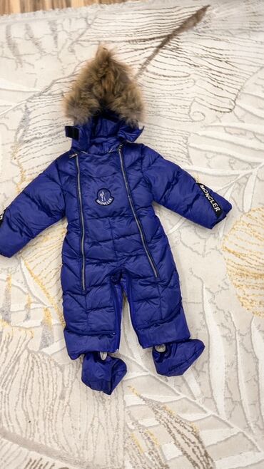 современные коляски для новорожденных: Детский зимний комбинезон Moncler - Теплый пуховый комбинезон