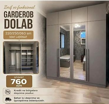 Zərif və funksional gardırob dolabı - Ölçülər: 220/250/060 sm - lalafo.az -da Zərif və funksional gardırob dolabı - Ölçülər: 220/250/060 sm -