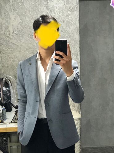 пиджак кастюм: Костюм 3XL (EU 46), цвет - Серый