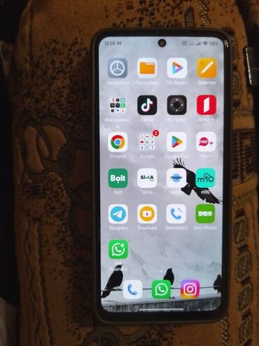 сотовый телефон fly ezzy 9: Redmi Note 11 Pro, 128 GB, rəng - Göy, Barmaq izi, İki sim kartlı, Face ID