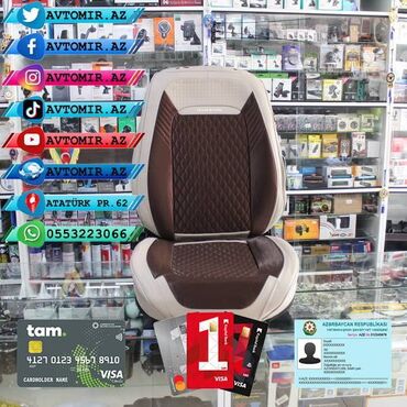 Oturacaq örtükləri: Oturacaq üçün cexol ( örtük, çexol ) istənilən avtomobilə var. Qiymət — 16