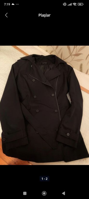 yun jaketlər: Плащ, Topshop, L, цвет - Черный