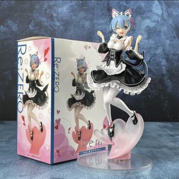 игрушки с пледом: 💙 Фигурка Рем — Neko Mimi Ver. 💙 🐱 Из аниме Re:Zero − Жизнь с нуля в