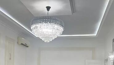 İşıqlandırma: Dekorativ divar lampası (sconce) - Material: metal korpus, gümüşü — 2