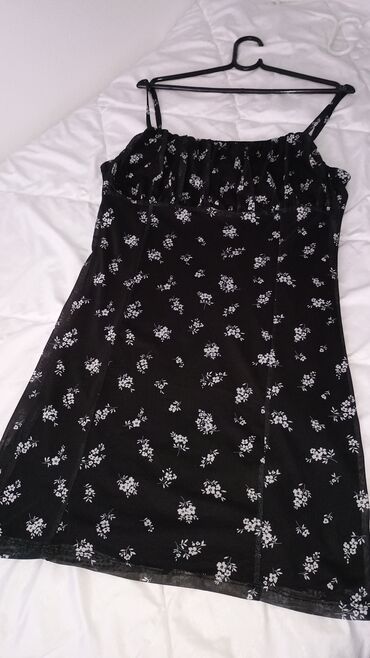 trikotaža haljine: L (EU 40), color - Black, Other style, With the straps