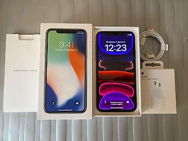iphone x 64 gb: IPhone X, 64 GB, Gümüşü, Sənədlərlə — 1