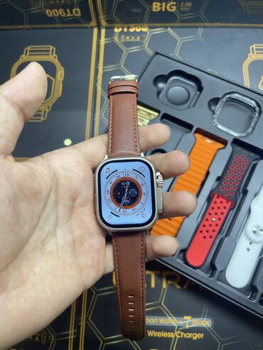 эпл вотч 7 цена: Applewatch 8 ultra + 7 ремешок в наборе Подключается на ios/android