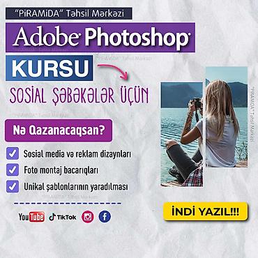 python kursları: Adobe Photoshop Kursu - Sosial Şəbəkələr üçün (Praktiki Tapşırıqlarla) — 1