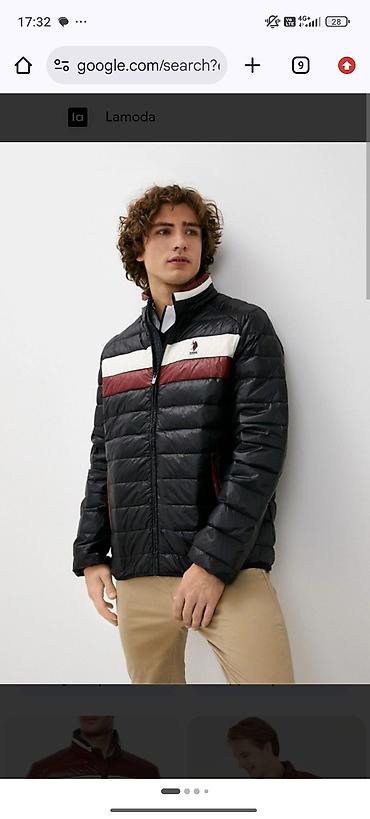Мужская одежда: Мужская утеплённая куртка-бомбер U.S. Polo Assn. ORIGINAL! 48-50 - — 1