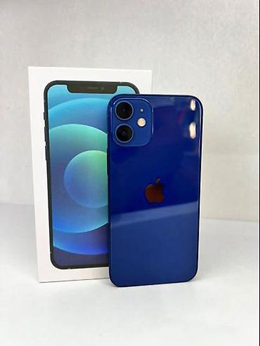 iphone xer: IPhone 12, Б/у, 64 ГБ, Синий, Коробка, 98 % — 1