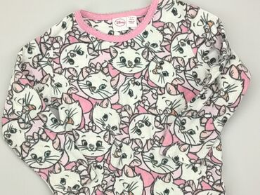 klapki rozowe z kokardą: Pajama T-shirt, 5-6 years, 110-116 cm, Disney, condition - Good