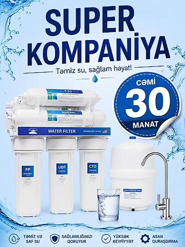 Техника для напитков: Su filtrləri sistemi – “Water Filter” (Technology of USA) - Komplekt — 1